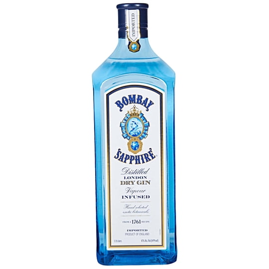 Gin London Dry Sapphire 47° Botella 1,75 ml Bombay