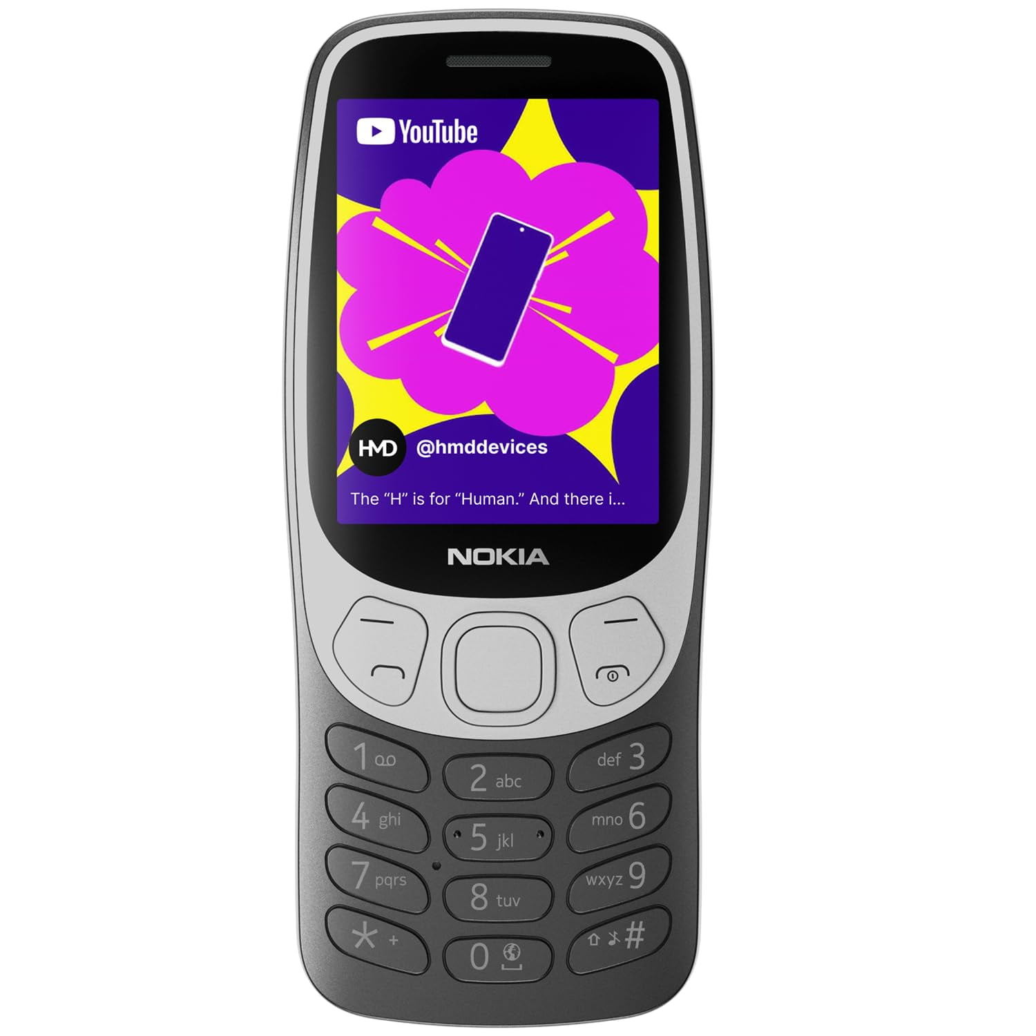 Teléfono Móvil Nokia 3210 Dual Sim Gsm Desbloqueado Grunge Black