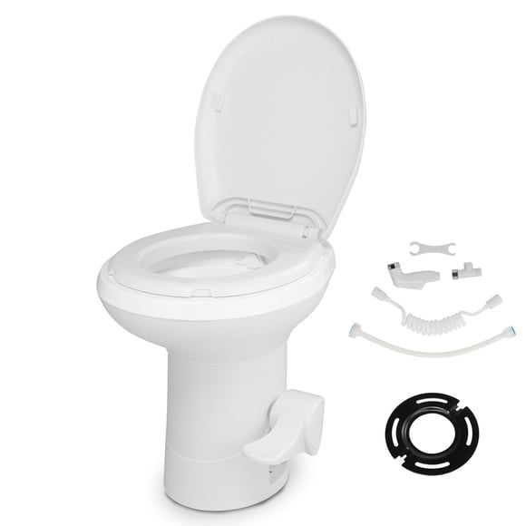 Inodoro VINGLI RV con Descarga por Gravedad y Pedal de Pie, 44 cm