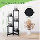 thumbnail image 4 of Soporte para Plantas CADANI de 5 Niveles Plegable Negro de Metal, 4 of 7