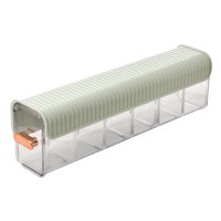 Bothyi - Caja De Almacenamiento De Calcetín De Ropa Interior Colgante Portátil 6 Rejillas Para Cinturones Sujetador Corbatas Verde
