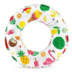 Intex - Flotador Inflable Redondo Tropical 51 Cm Lively Print
