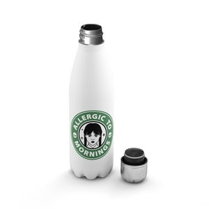 Creango - Botella Agua Termica Merlina Starbucks De Acero Inoxidable