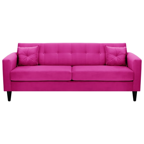 Sofa New Retro 3CG Felpa 00 Fucsia