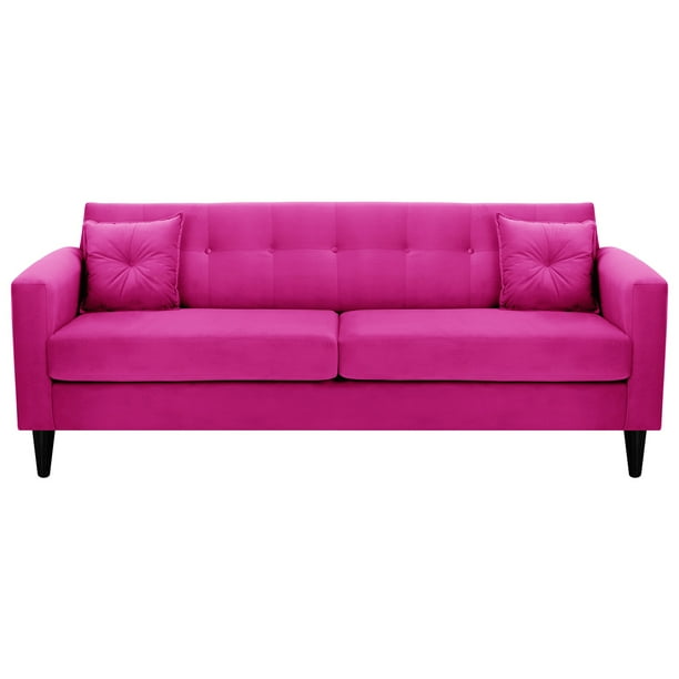 Sofa New Retro 3CG Felpa 00 Fucsia