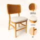 thumbnail image 5 of Pack de 2 Sillas de Estilo Natural con Respaldo Tejido y Asiento Acolchado, 5 of 7