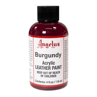 Pintura Para Cuero Acrílica Angelus Burdeos 118 Ml