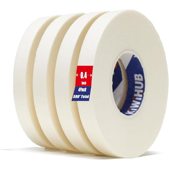 Cinta Artística KIWIHUB 4 Pack 0.4 in Blanca Acuarela