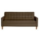 thumbnail image 1 of Futón Sofá Cama Genova Pu Chocolate, 1 of 4
