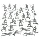 thumbnail image 4 of Toy Soldiers TimMee Plastic Army Men, gris, 48 piezas, fabricado en EE. UU., 4 of 6
