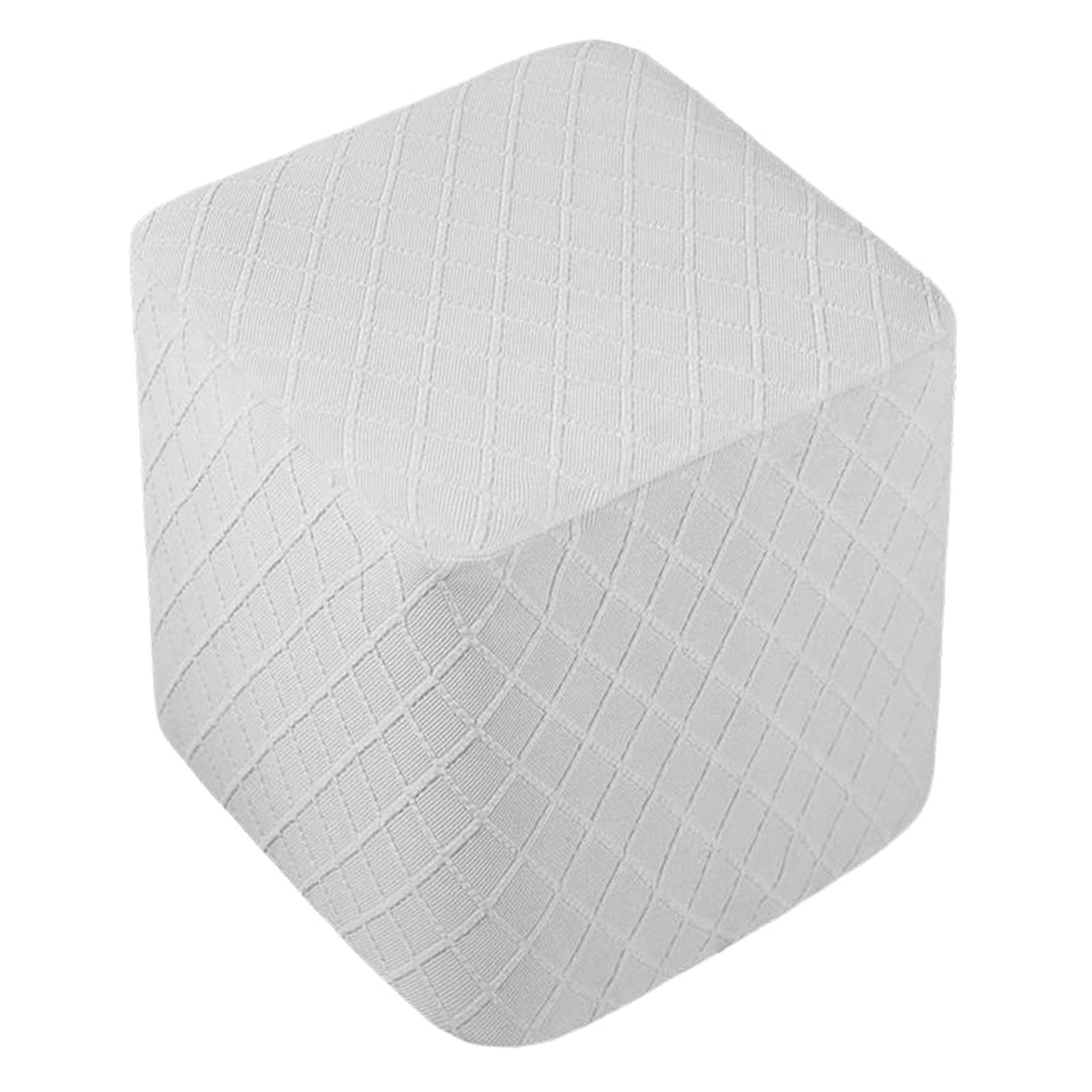 Bothyi - Reposapiés Taburete Cubre Taburete Protector Con Parte Inferior Elástica Para Salón Gris