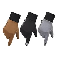 Genérica - Guantes Térmicos Resistentes Al Viento, Deportivo Y Casual Cafe M