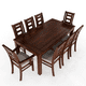 thumbnail image 2 of Juego de Comedor Sevilla 8 Sillas incluye 2 sitiales Nogal Mesa 1.8 Rectangular Madera, 2 of 5