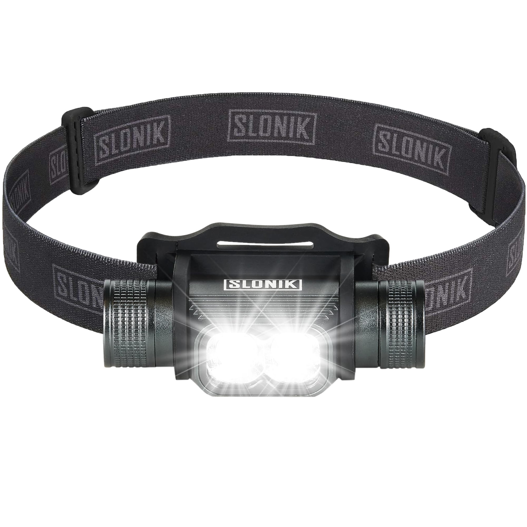 Linterna Frontal Slonik Recargable De 1000 Lúmenes, Impermeable, Negra