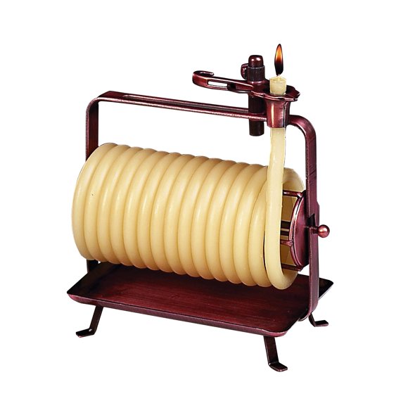 Candle Candle by the Hour, 48 horas, horizontal, cera de abeja amarilla