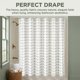 thumbnail image 5 of REGALWOVEN Juego de cortinas de ducha de mezcla de cuadros estilo boho rústico con borlas, incluye 12 ganchos, repelente al agua para decoración de baño Blanco Negro 72"W x 72"L, 5 of 7