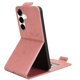 thumbnail image 4 of Funda tipo folio para Samsung galaxy S25 FE con soporte magnético y protección para la cámara Oro rosa, 4 of 6