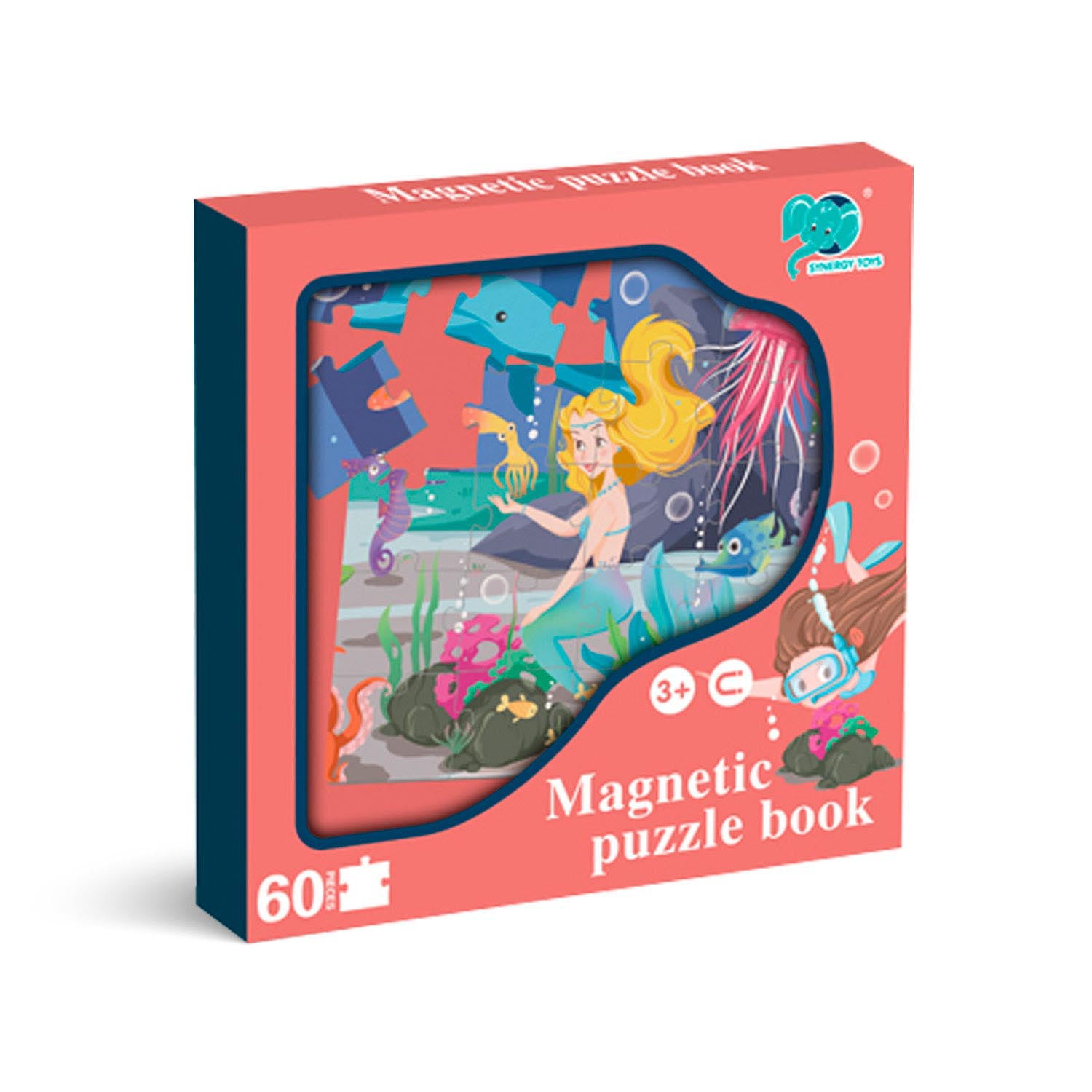 Nobel Gift - Libro Puzzle Magnético 60 Piezas Sirena