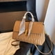 thumbnail image 2 of Quilted Ruched Crossbody Bag, Scarf Decor Handbag For Women, Soft Faux Leather Flap Purse, 2 of 3
