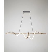 Genérico - Lámpara Colgante Techo Led Decorativa Moderna Ondulada Jhn