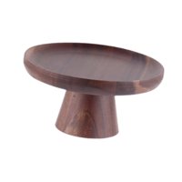 Magideal - Soporte De Madera Vintage Para Pastel, Bandeja De Servidor Para Exhibición De Pasteles, Plato Para Servir, Soporte De Exhibición Para Postre, Soporte S