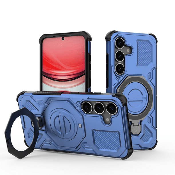 Funda FOXDOCK para Samsung Galaxy S25 , magnética, ligera, soporte 360°, antigolpes
