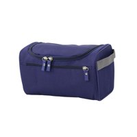 Ioensy - Bolsa De Maquillaje De Gran Capacidad Con Cremallera Para Cepillos Cosméticos De Viaje, Regalo De San Valentín, Azul Oscuro