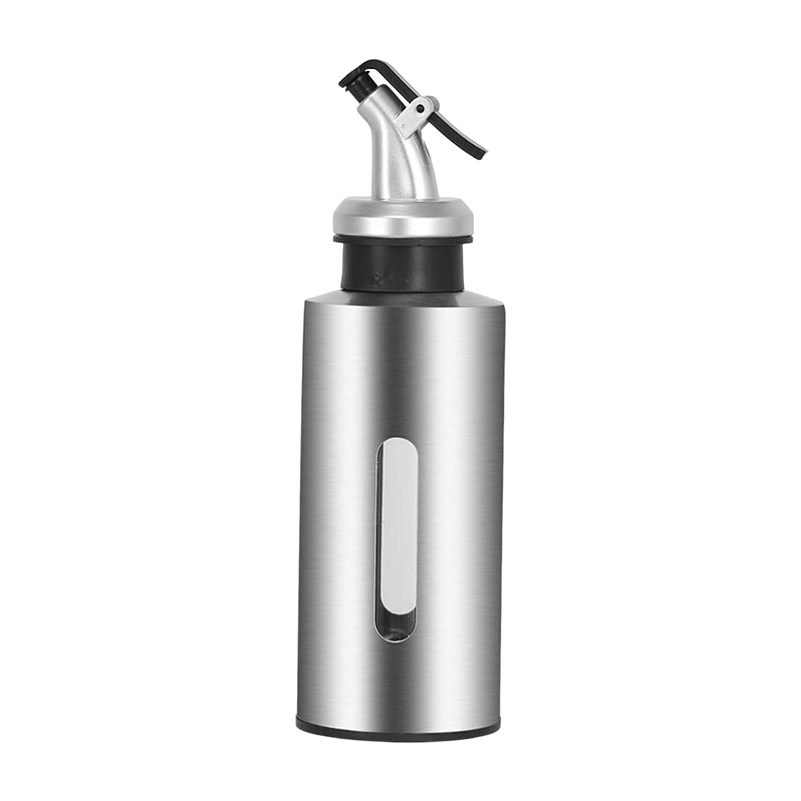 Magideal - Botella De Aceite, Botella Dispensadora De Aceite, Botella De Condimento Para Cocinar De Acero Inoxidable 304, Para Freír En Interiores, Barbacoa, S:190ml