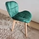 thumbnail image 3 of Comedor Mesa Warwick Vidrio 100cm + 4 Sillas Mariposa Velvet Verde, 3 of 3
