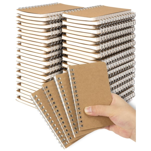 Cuadernos Dynta Mini 3x5 pulgadas, Pack de 60, Rayados, 120 páginas