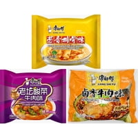 Fideo Instantaneo Kang Shi Fu Pack 3 Sabores