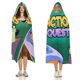 thumbnail image 3 of Cyberchase Manta Capa con Capucha Anti-Bolitas, Manta de Lana Ártica Suave, Manta Portátil de Felpa Ligera y Lujosa, Poncho para Siesta en Casa y Oficina, 100*130cm, 3 of 6