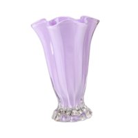 Bothyi - Jarrón De Flores, Macetero Hidropónico Para Estantería, Mesa De Comedor De Boda, Color Violeta