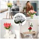 thumbnail image 5 of Uxcell Hortensias Artificiales, 3PCS Flores Falsas de Hortensia Artificiales de Seda Falsa, Gris, 5 of 5