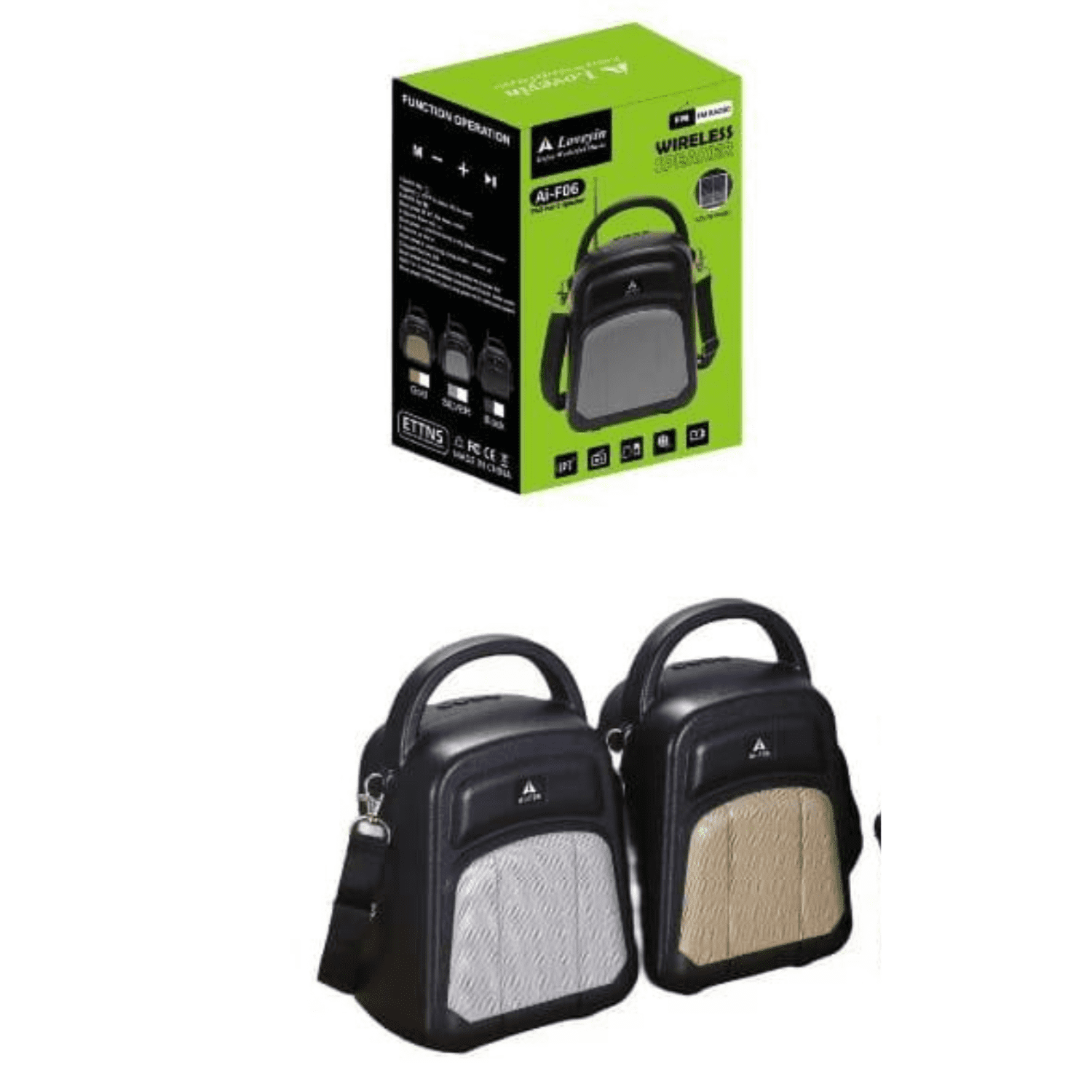 Parlante Genérico Ai-f06 Portátil Con Sonido Potente Blanco