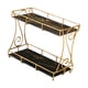 thumbnail image 3 of Organizador De Caja De Almacenamiento De Estante De Almacenamiento De Cosméticos De Hierro Para Encimera De Baño Negro, 3 of 5