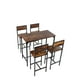 thumbnail image 3 of Juego Comedor Bar Industrial 4 Sillas Walnut, 3 of 5