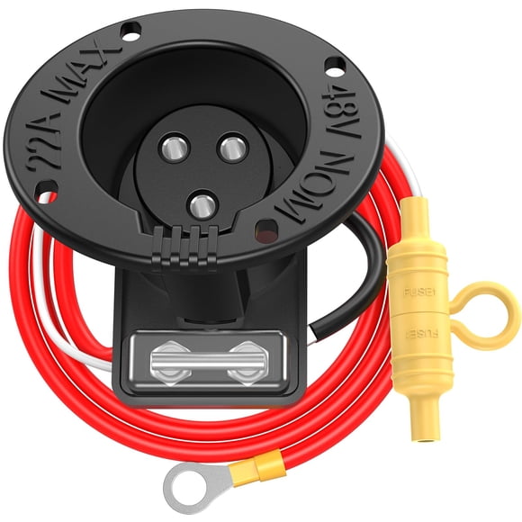 Receptáculo de Cargador IOOBLBEI 48V para Club Car DS 1995‑en adelante