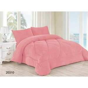 Aladdins Shop - Cobertor De Invierno De Plush Y Chiporro King Color Rosado