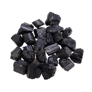 Magideal - Turmalina Negra Natural De 100G, Piedra Rugosa, Adornos Feng Shui Coleccionables, Regalo Para , Decoración Del Hogar Para Escritorio, Chimenea, S