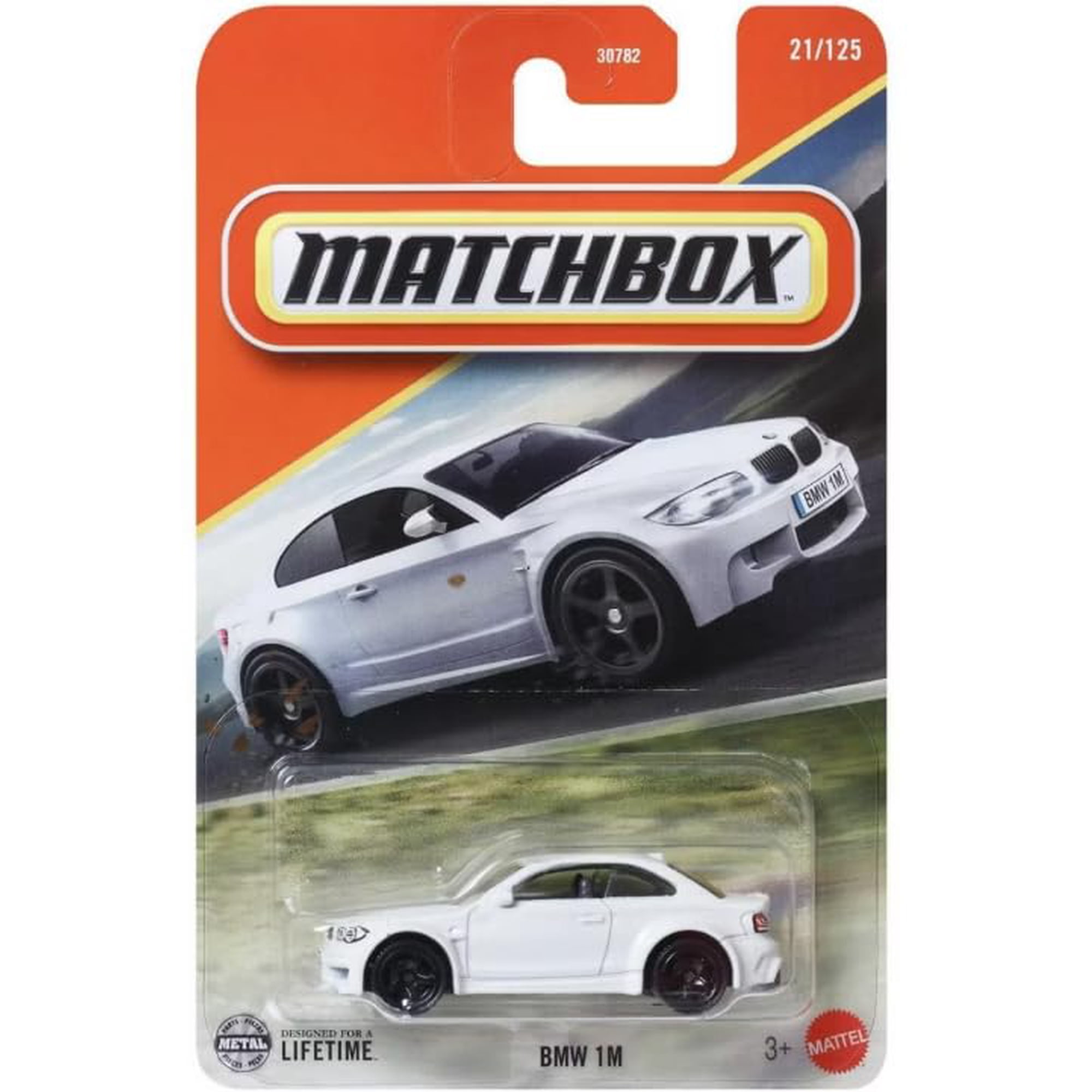 Hot Wheels - Vehículo De Juguete Matchbox Bmw 1m Escala 1:64 Color Blanco Fundido
