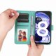 thumbnail image 3 of Funda tipo cartera FOXDOCK para Realme 8 4G , diseño girasol en relieve, cuero PU, cierre magnético, soporte y tarjetero, 3 of 5