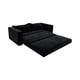 thumbnail image 3 of Sofa Cama Multifuncional Felpa Negra, 3 of 3