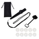 thumbnail image 1 of Bolsa de almacenamiento para Kazoo con cordón, instrumento musical con membranas para espectáculos, presentaciones y regalos para amantes de la música negro, 1 of 5
