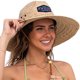 thumbnail image 1 of Sombrero Qwave Plegable de Paja Rosa Ombré, 1 of 8