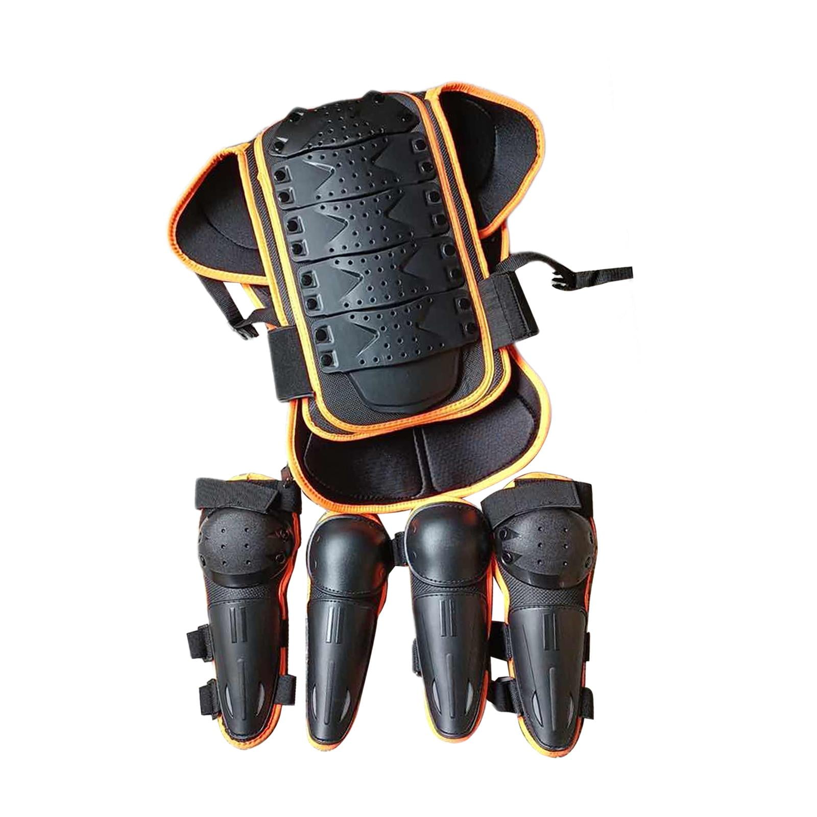 Magideal - Protector De Espalda Y Vertebral Para El Pecho, Traje De De Cuerpo Completo Para Motocicleta Para Niños, Equipo De Moto De Cross Para