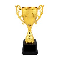 Magideal - Trofeo De Premio Trofeos Pequeños Para Trofeo De Recuerdo Copa Trofeo Para Celebraciones Competición Favores De Fiesta Decoraciones Depo 17Cm