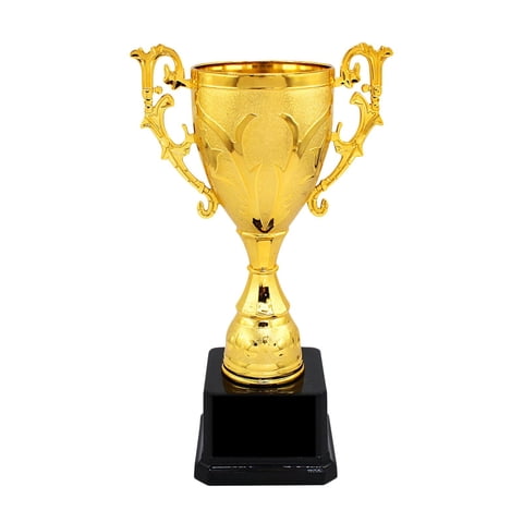 Magideal - Trofeo De Premio Trofeos Pequeños Para Trofeo De Recuerdo Copa Trofeo Para Celebraciones Competición Favores De Fiesta Decoraciones Depo 17Cm
