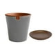 thumbnail image 2 of Set Maceta Zaia 26 cm Gris Matte con plato, 2 of 3