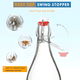 thumbnail image 3 of Botella de vidrio 330 ml tapa swing top, cerveza/jugo 3u, 3 of 3